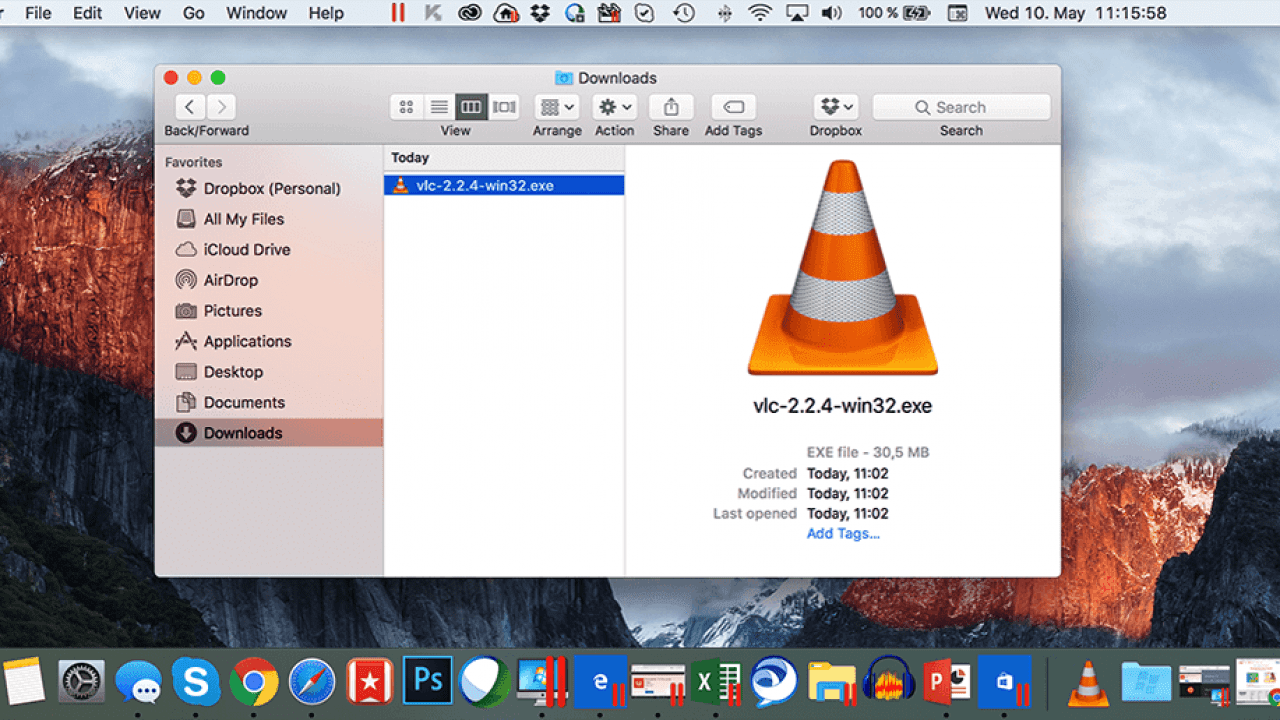 running exe files on mac